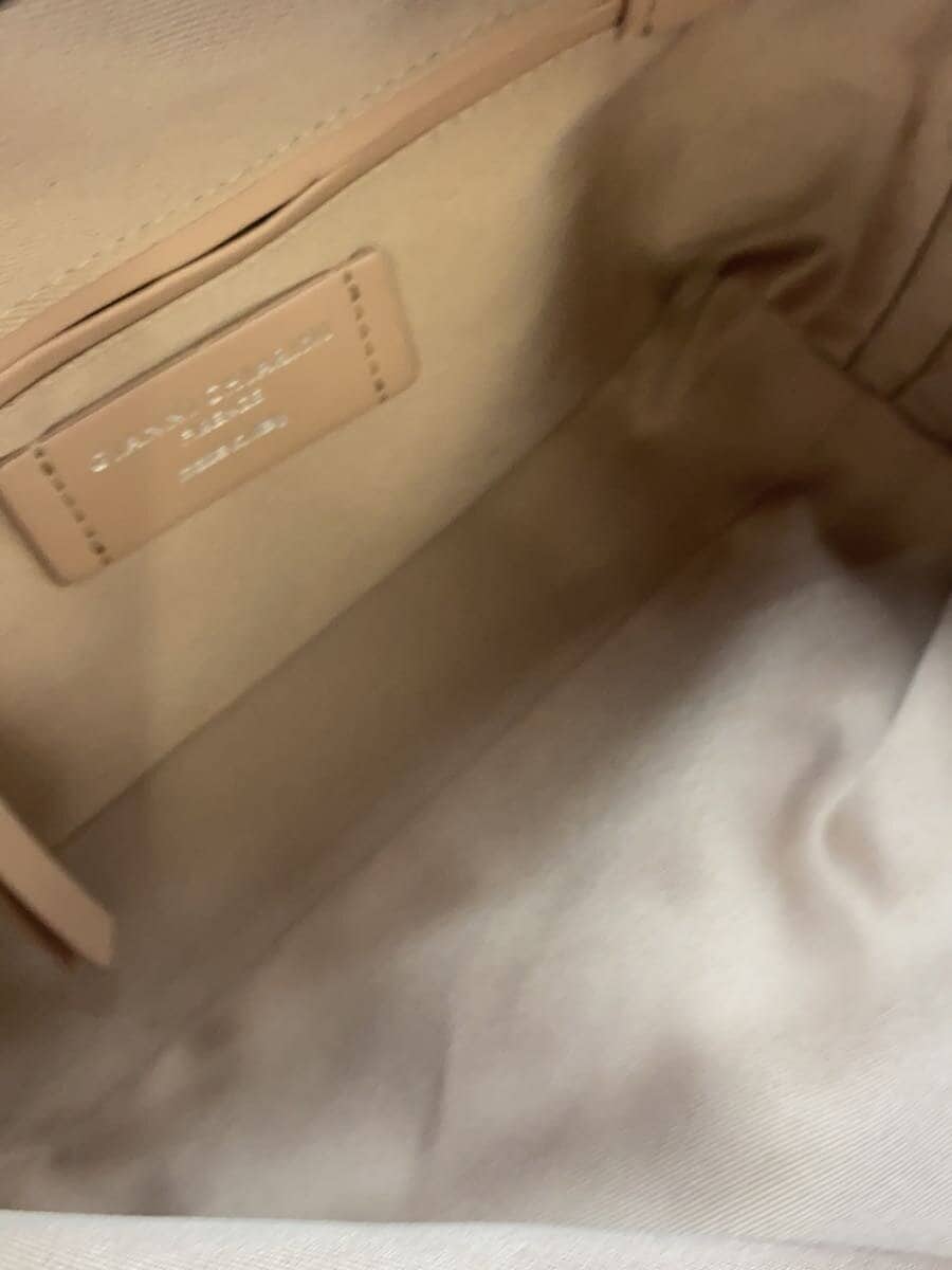 GIANNI CHIARINI handbag leather WHT plain 6