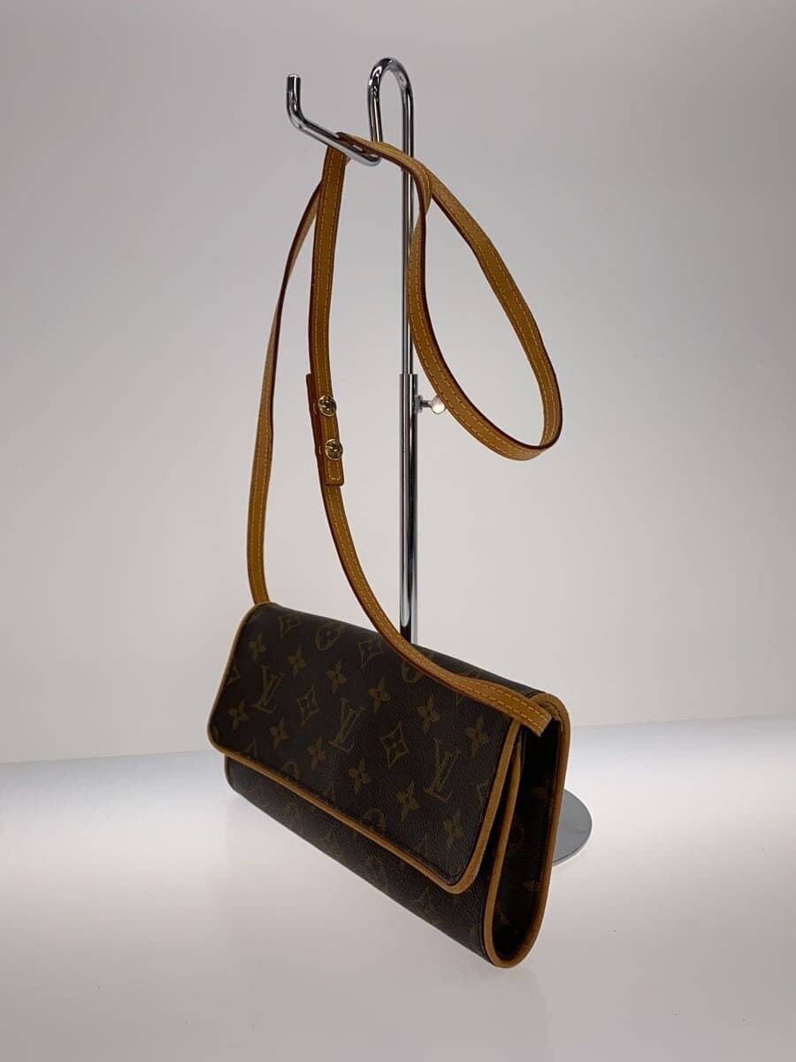 LOUIS VUITTON Pochette Twin GM_Monogram Canvas PVC BRW 2