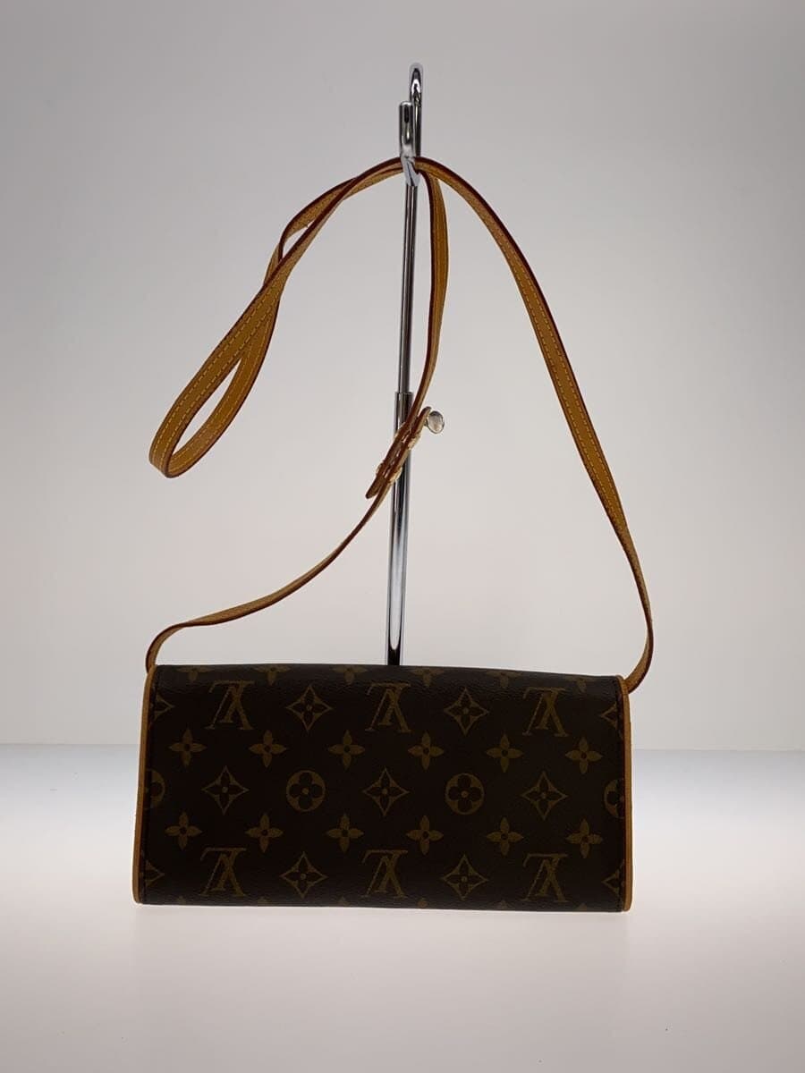 LOUIS VUITTON Pochette Twin GM_Monogram Canvas PVC BRW 3