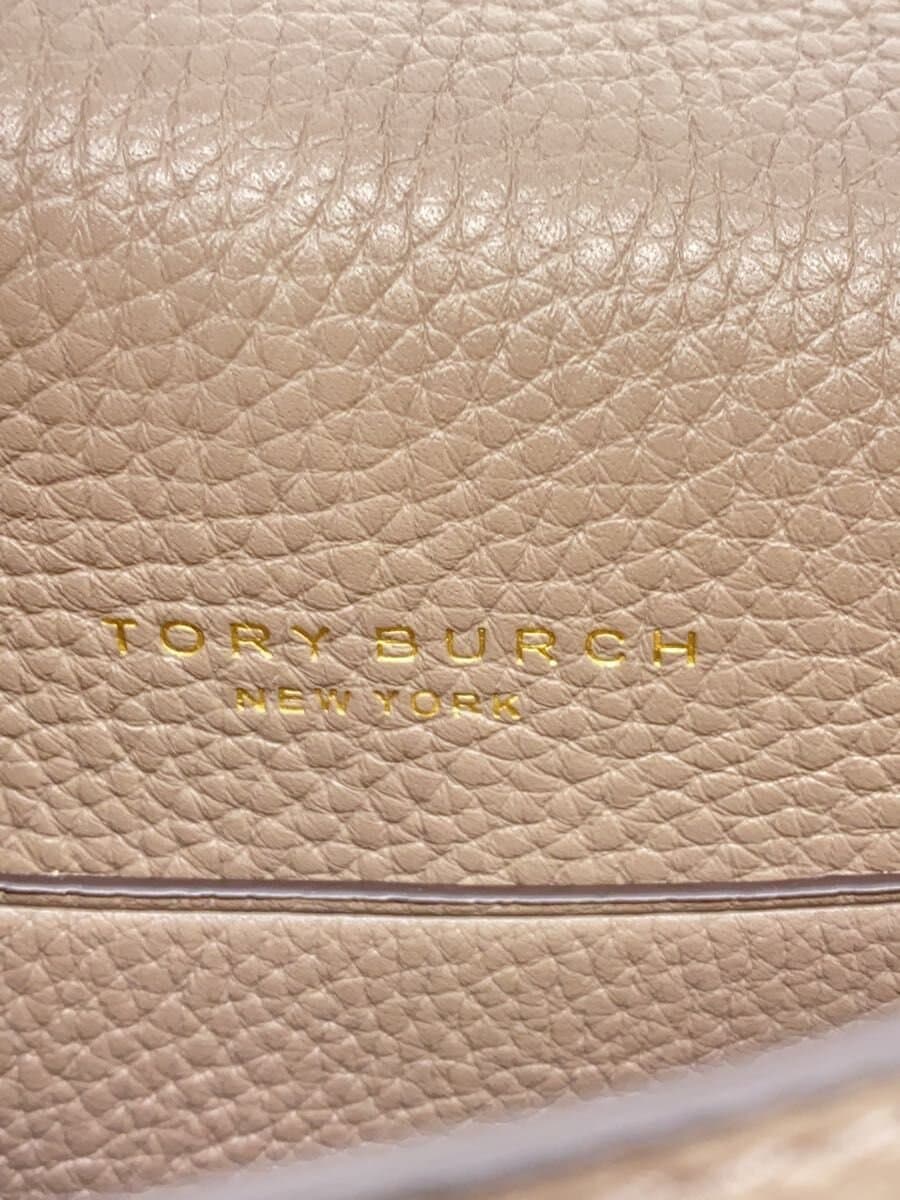TORY BURCH Shoulder Bag Leather GRY Solid 144688 5