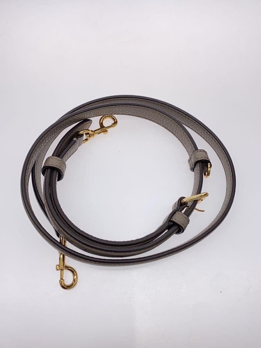 TORY BURCH Shoulder Bag Leather GRY Solid 144688 7