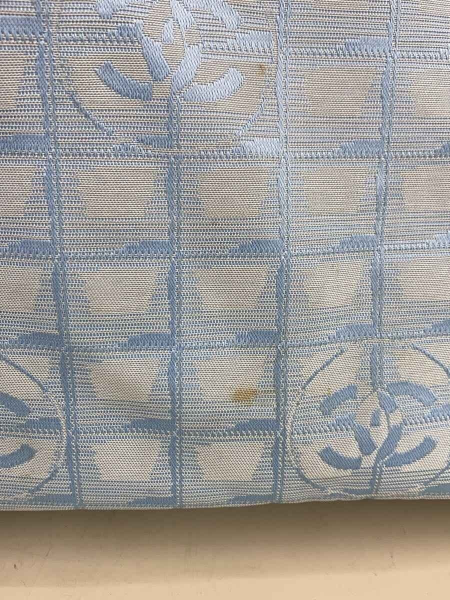CHANEL tote bag nylon blue all-over pattern 2