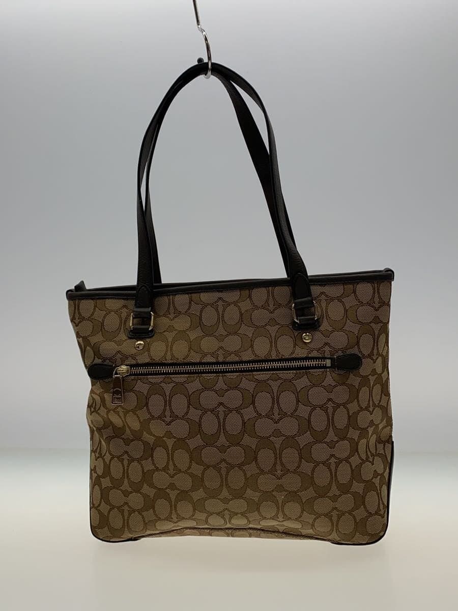 COACH Tote Bag_Signature Canvas BEG 3