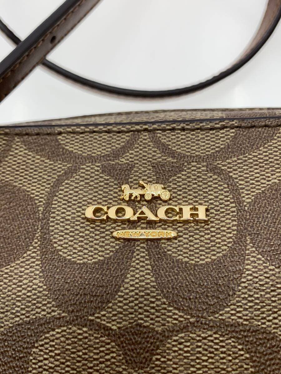COACH Mini Camera Bag_Signature_Brown Leather 5