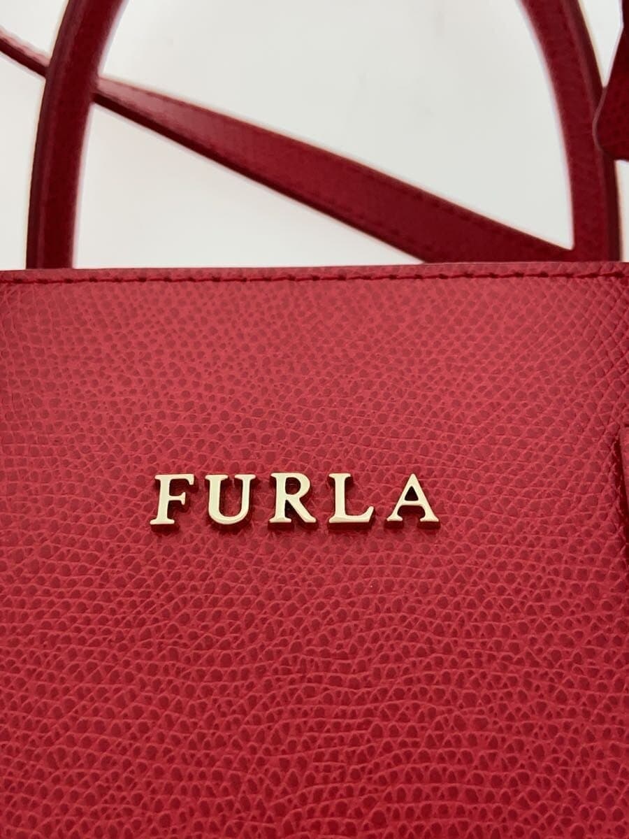 FURLA shoulder bag leather RED 5