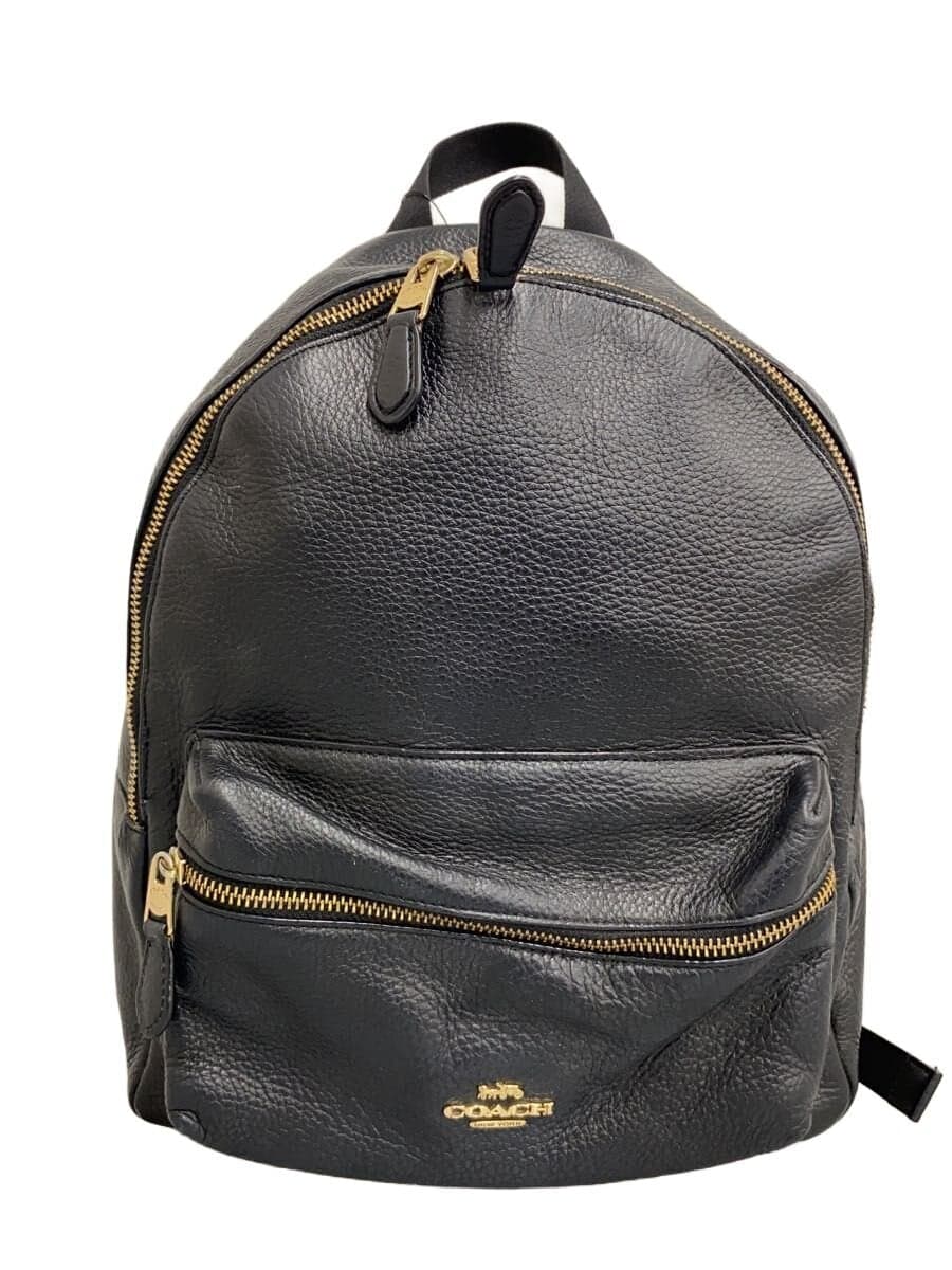 COACH Backpack BLK F30550 Wear Discoloration