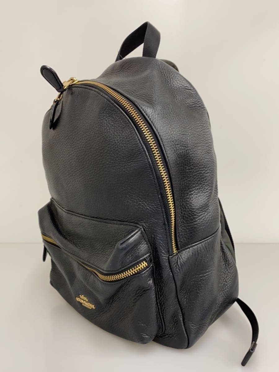 COACH Backpack BLK F30550 Wear Discoloration 2