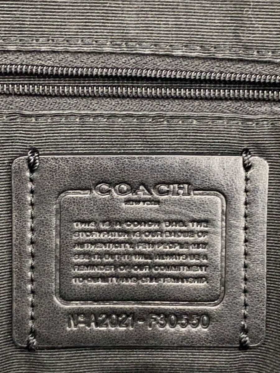 COACH Backpack BLK F30550 Wear Discoloration 5