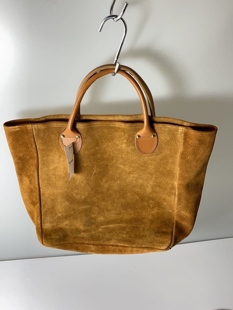 Brookstone Tote Bag Suede CML 80s Stains Present 3