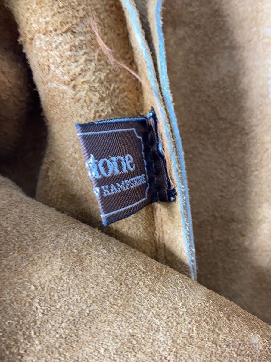 Brookstone Tote Bag Suede CML 80s Stains Present 6