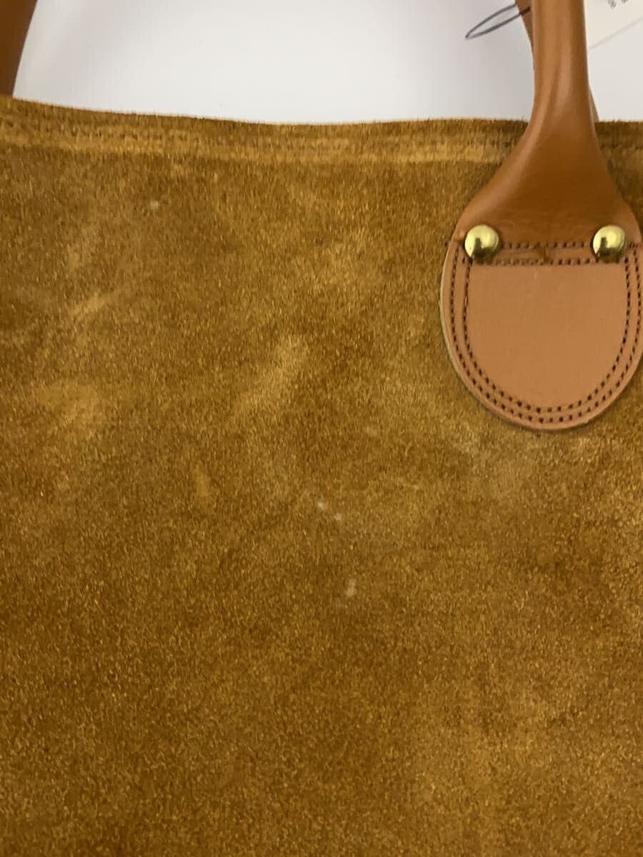 Brookstone Tote Bag Suede CML 80s Stains Present 8