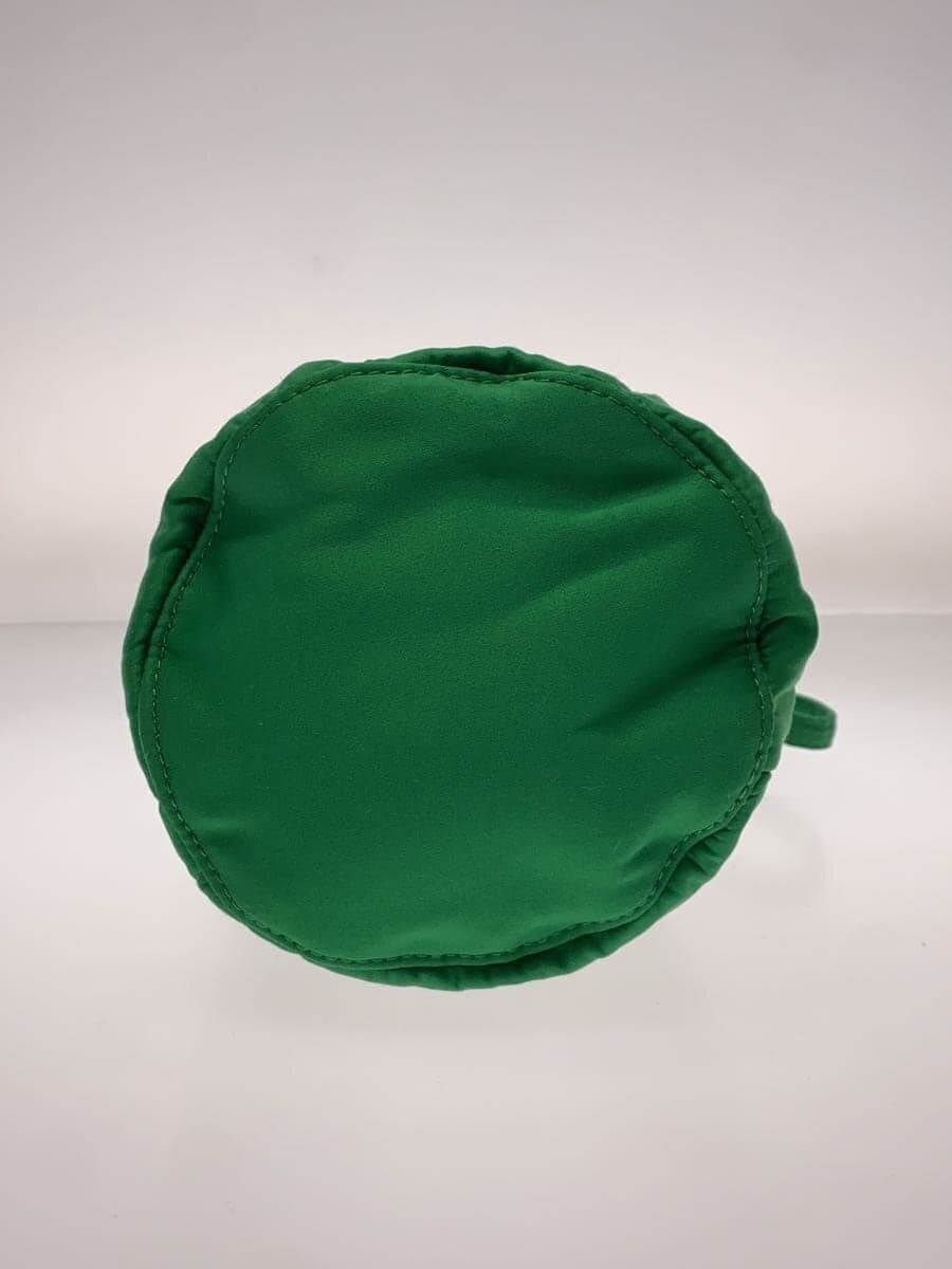 GANNI Shoulder Bag Polyester GRN Drawstring 2-Way 4