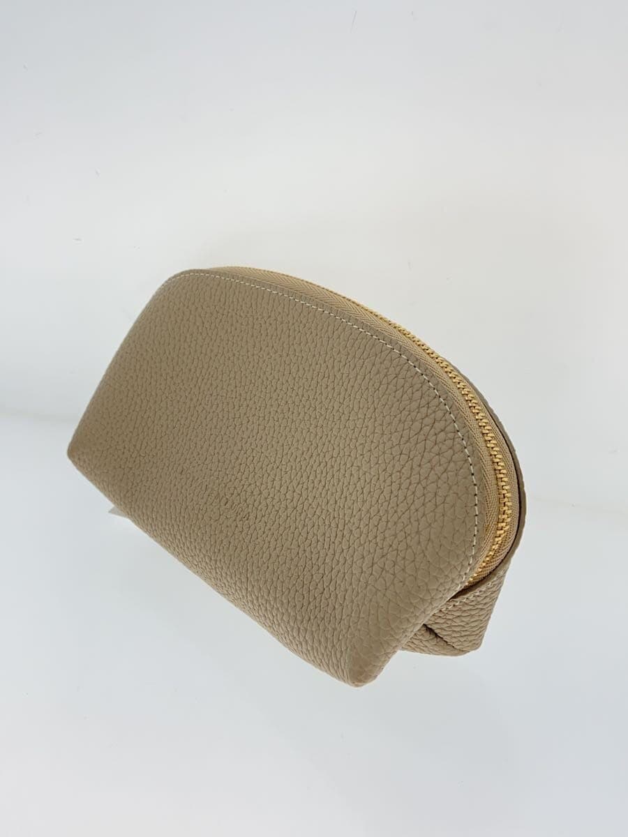 BONAVENTURA Cosmetic Pouch Leather Beige 2