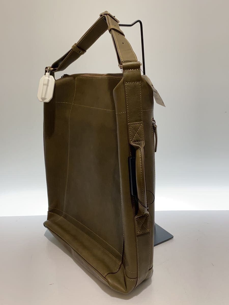 Tsuchiya Kaban Beagle Shoulder Backpack 3WAY Leather Olive 2