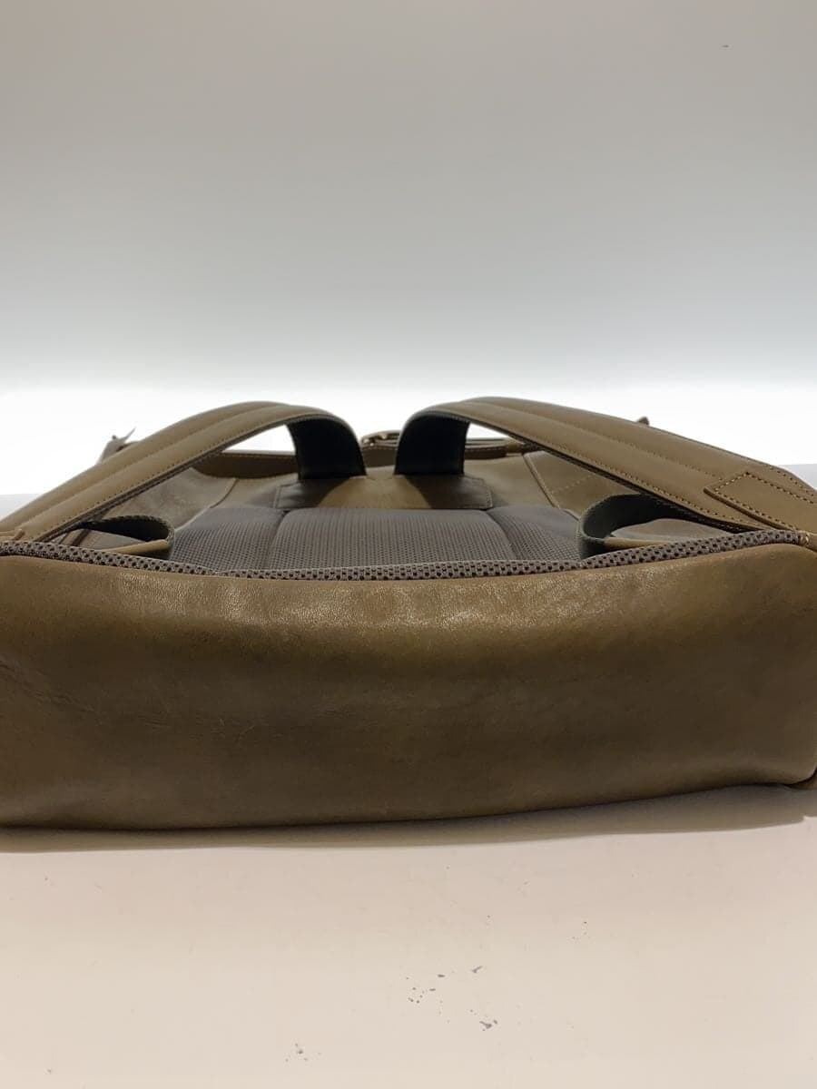 Tsuchiya Kaban Beagle Shoulder Backpack 3WAY Leather Olive 4