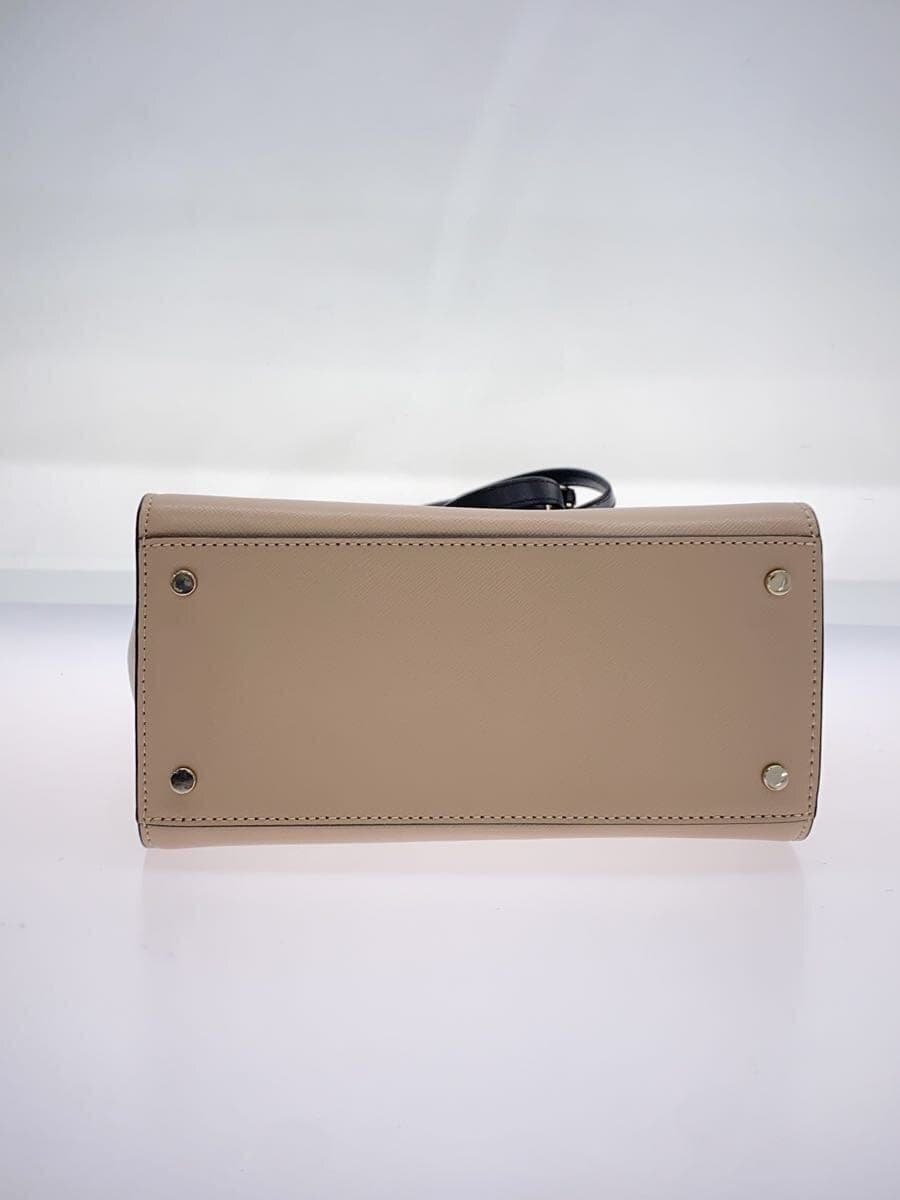 kate spade new york Shoulder Bag Leather BEG Stacey Color Block Small Satchel 4