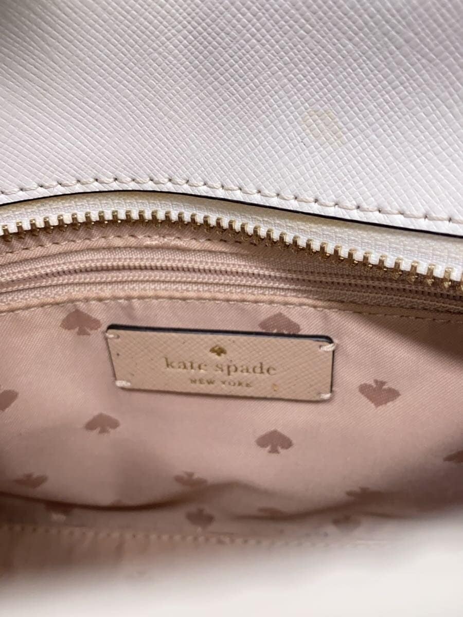 kate spade new york Shoulder Bag Leather BEG Stacey Color Block Small Satchel 5