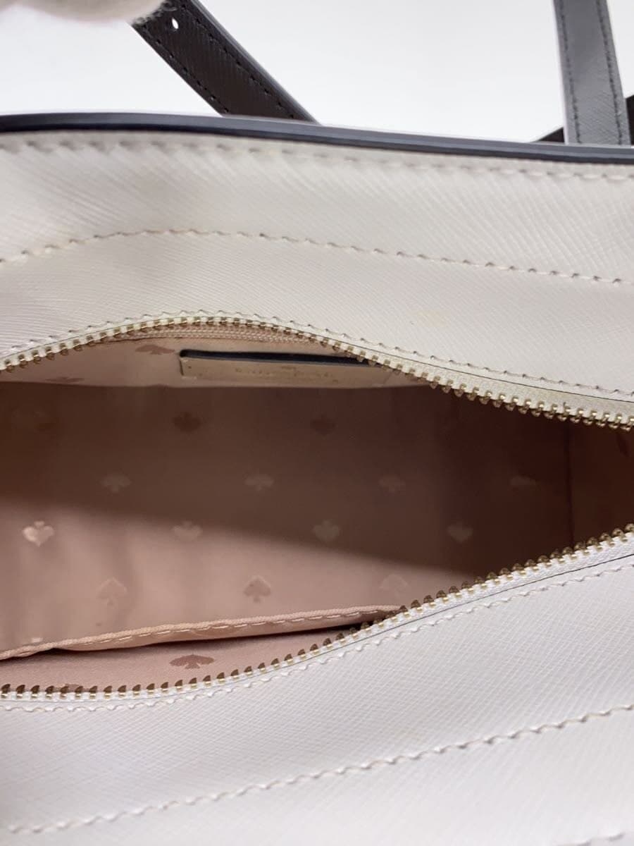 kate spade new york Shoulder Bag Leather BEG Stacey Color Block Small Satchel 6