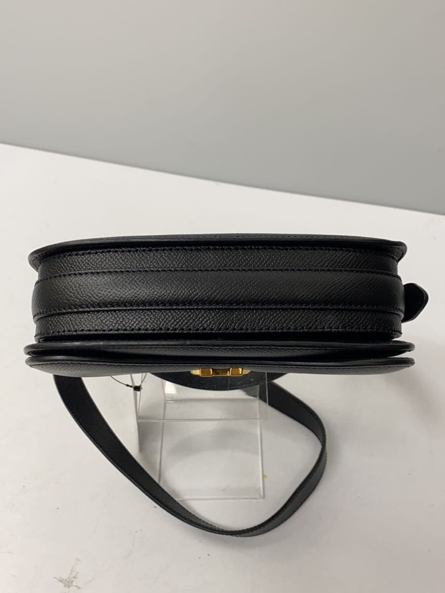 AMI PARIS Shoulder Bag BLK Grain Leather Bag Hardware Scratch 、Peeling 4