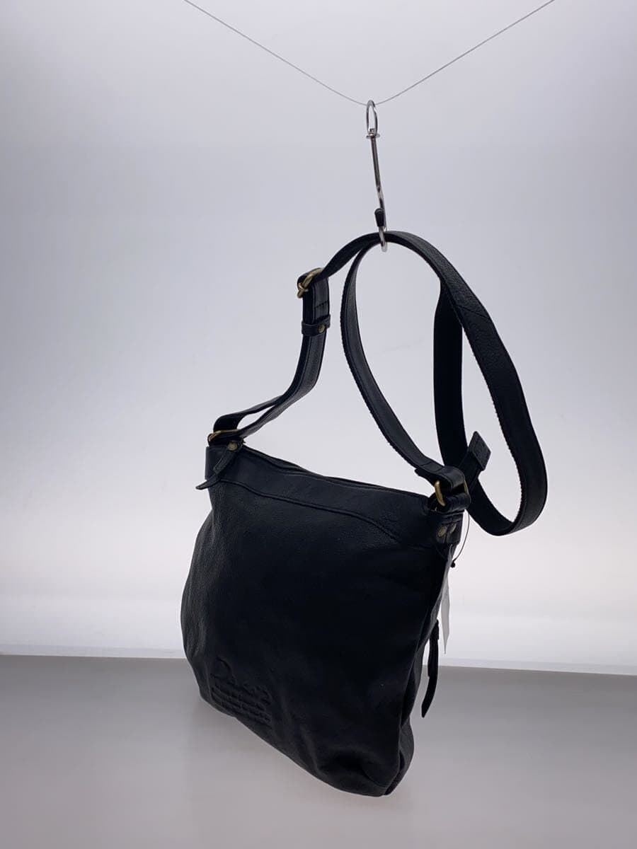 DAKOTA shoulder bag leather BLK gently used 2