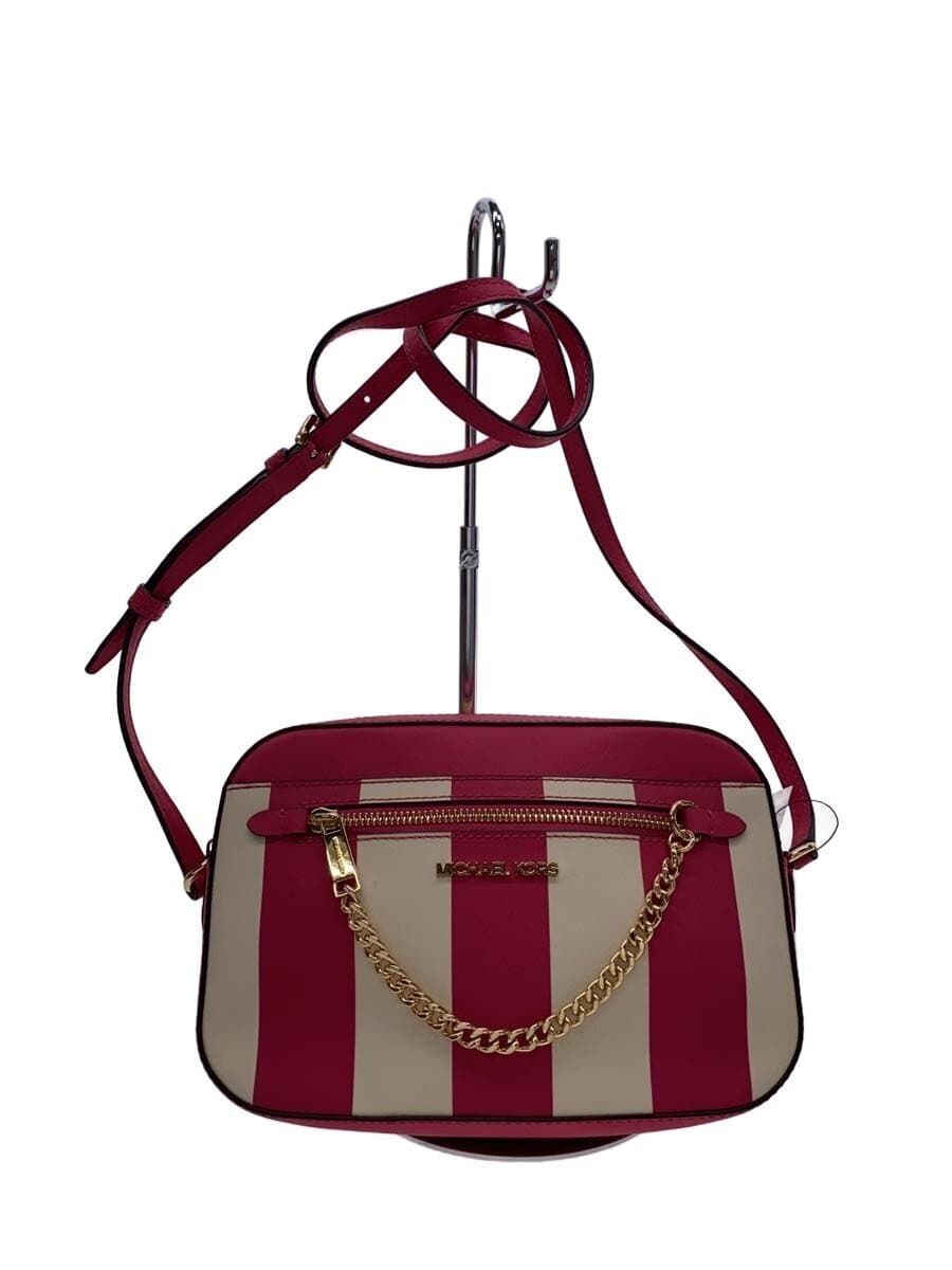 MICHAEL KORS Shoulder Bag Leather PNK Stripe 35S4GTTC9R