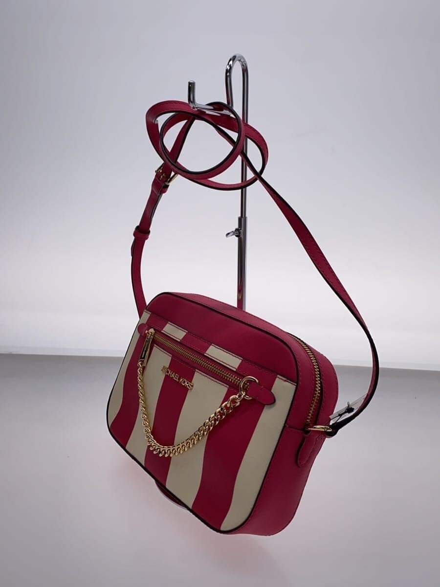 MICHAEL KORS Shoulder Bag Leather PNK Stripe 35S4GTTC9R 2