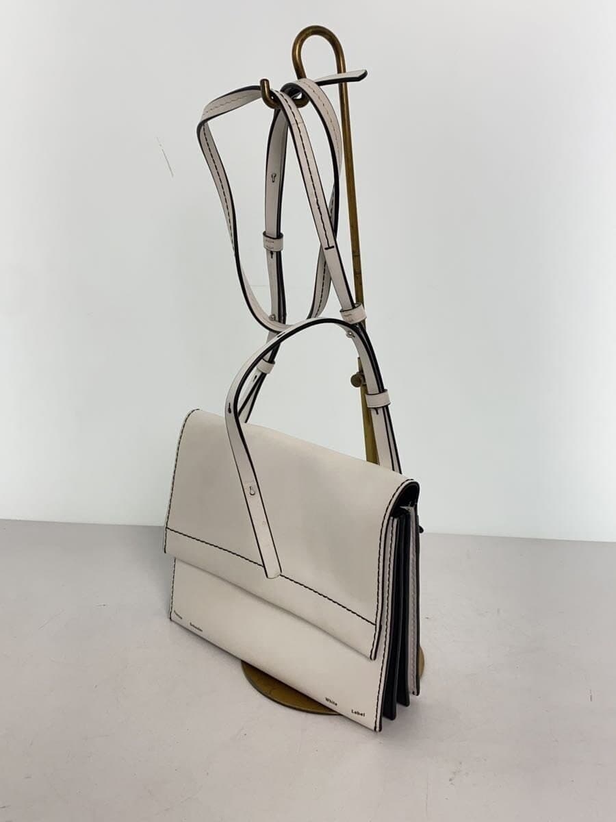 PROENZA SCHOULER White Label Accordion Flap Shoulder Bag Leather WHT 2