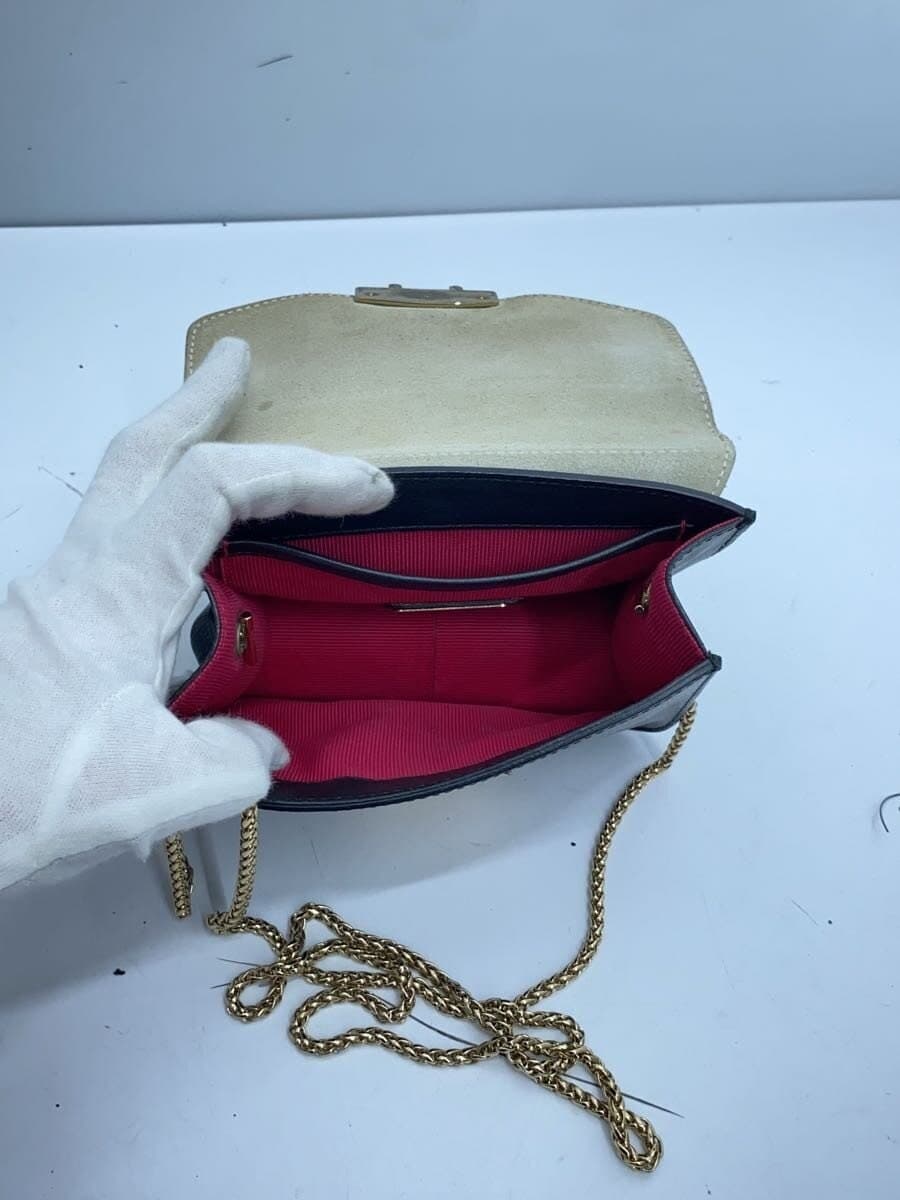 FURLA Mini Metro Police Shoulder Bag WHT 6