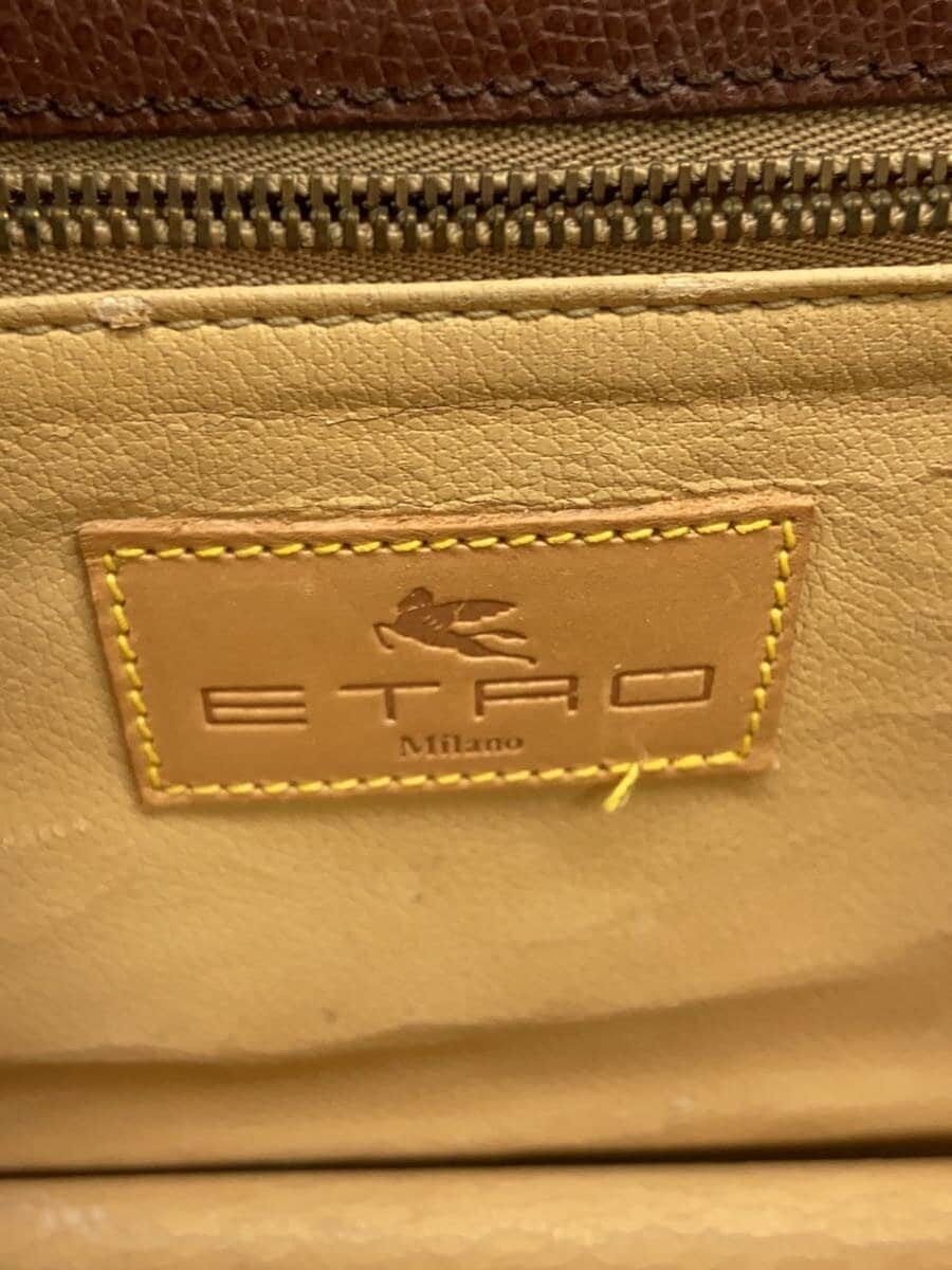 ETRO handbag -- multicolor paisley has cracks on the inside 5