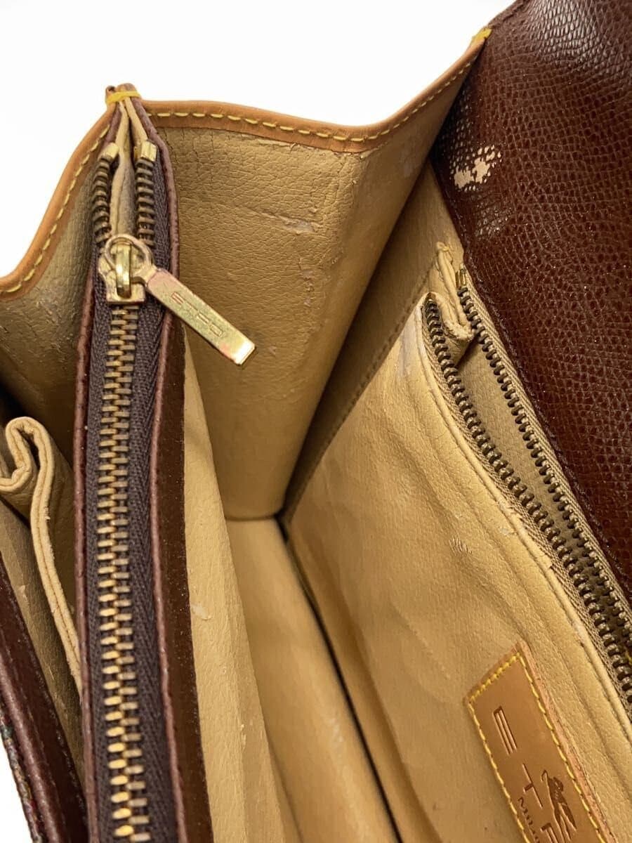 ETRO handbag -- multicolor paisley has cracks on the inside 8