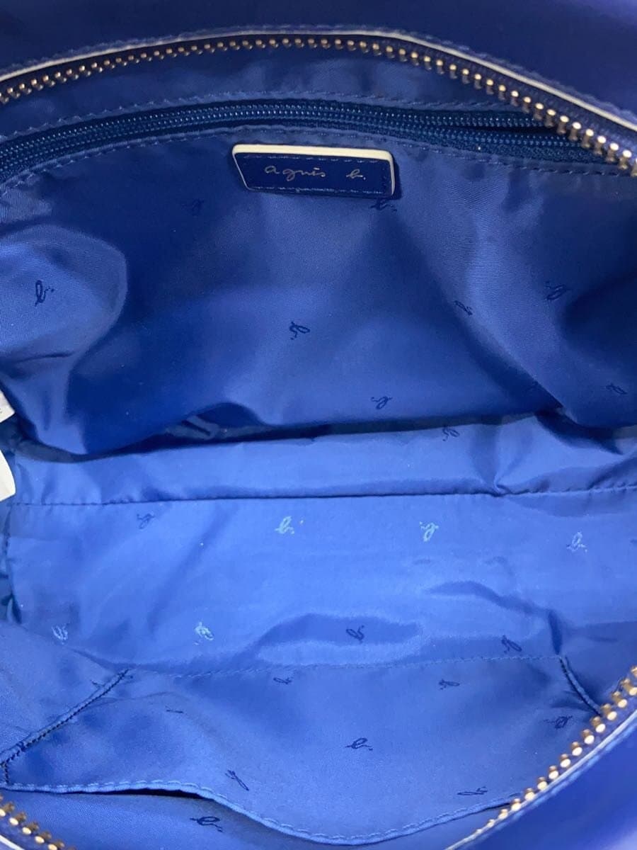 agnes b. MARINE 2way Boston bag Shoulder bag Cowhide BLU 0as01-02 6