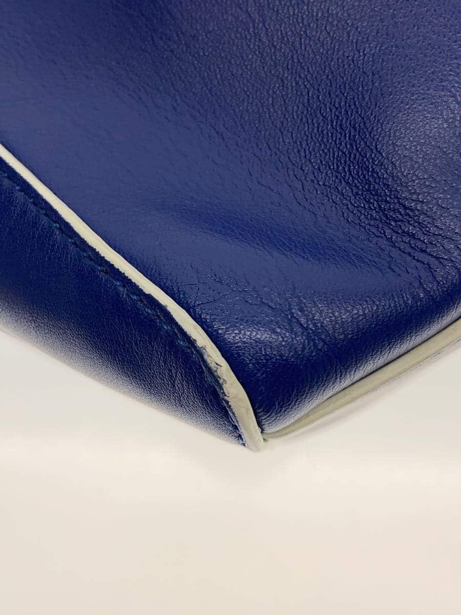 agnes b. MARINE 2way Boston bag Shoulder bag Cowhide BLU 0as01-02 7