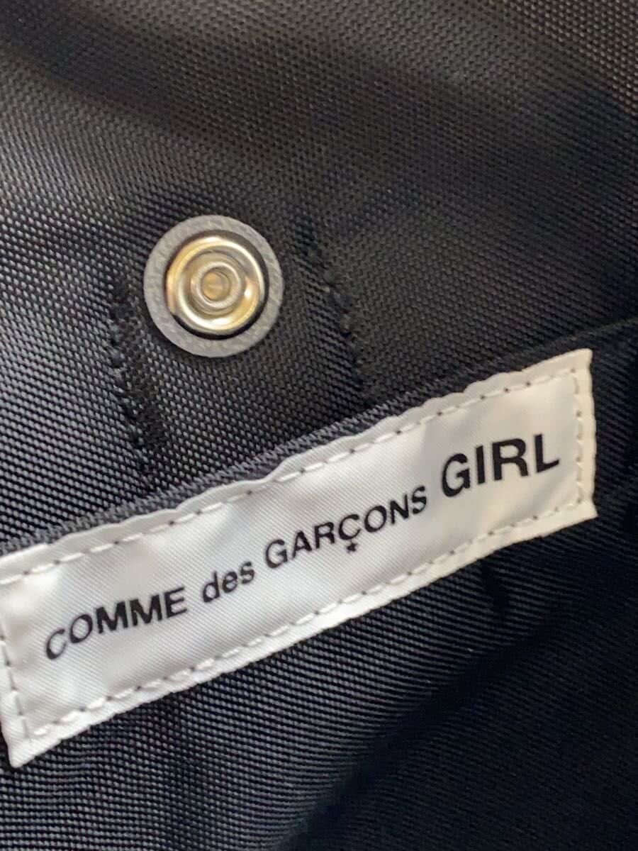 COMME des GARCONS GIRL Message-Painted Leather Tote Handbag Polyester BLK Print 5