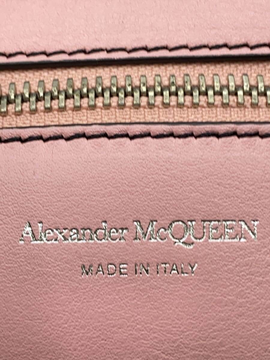 Alexander McQueen Butterfly Tote Bag Leather Pink 5