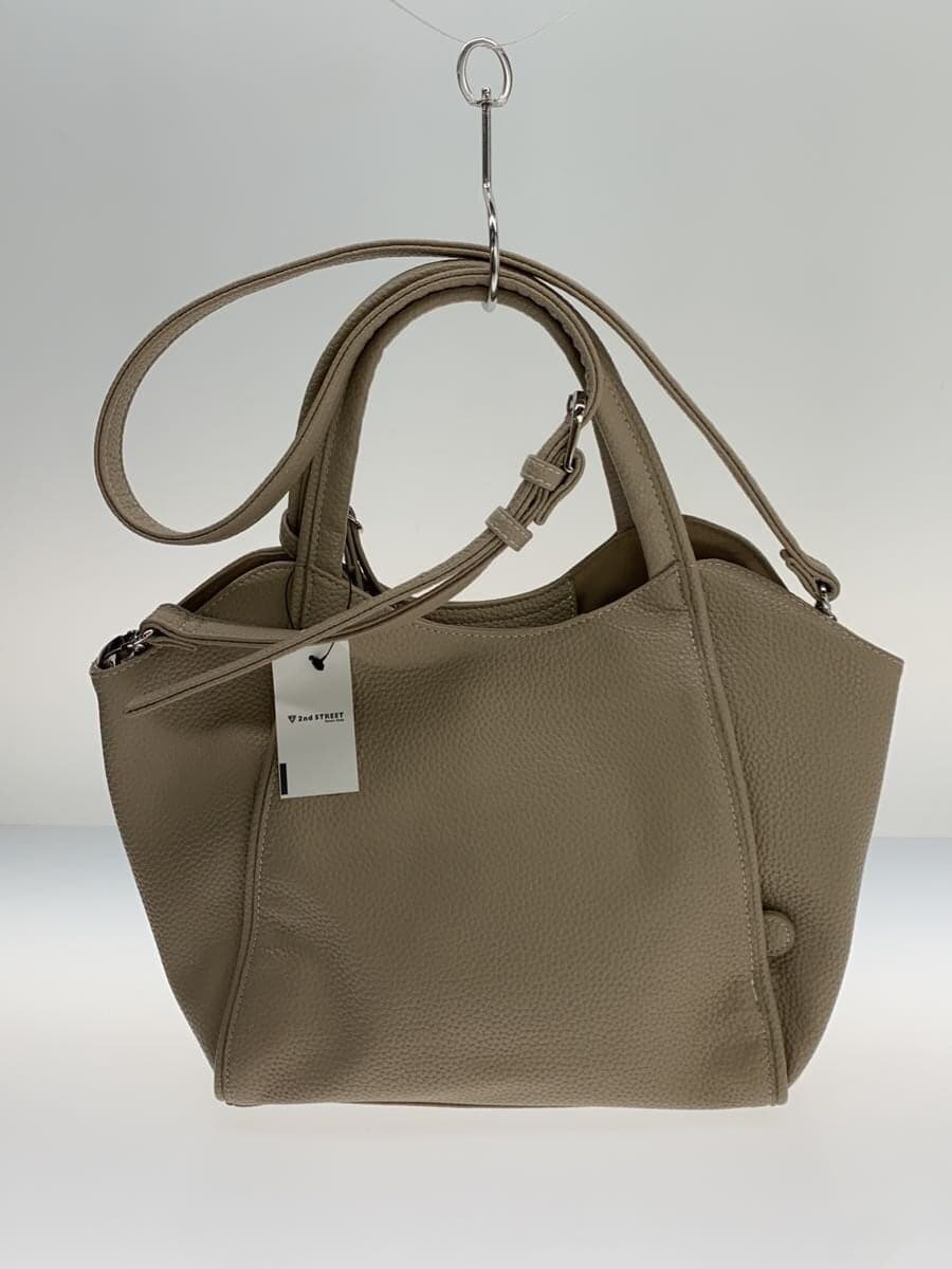 Kitamura Shoulder Bag 2-Way Leather BEG 3