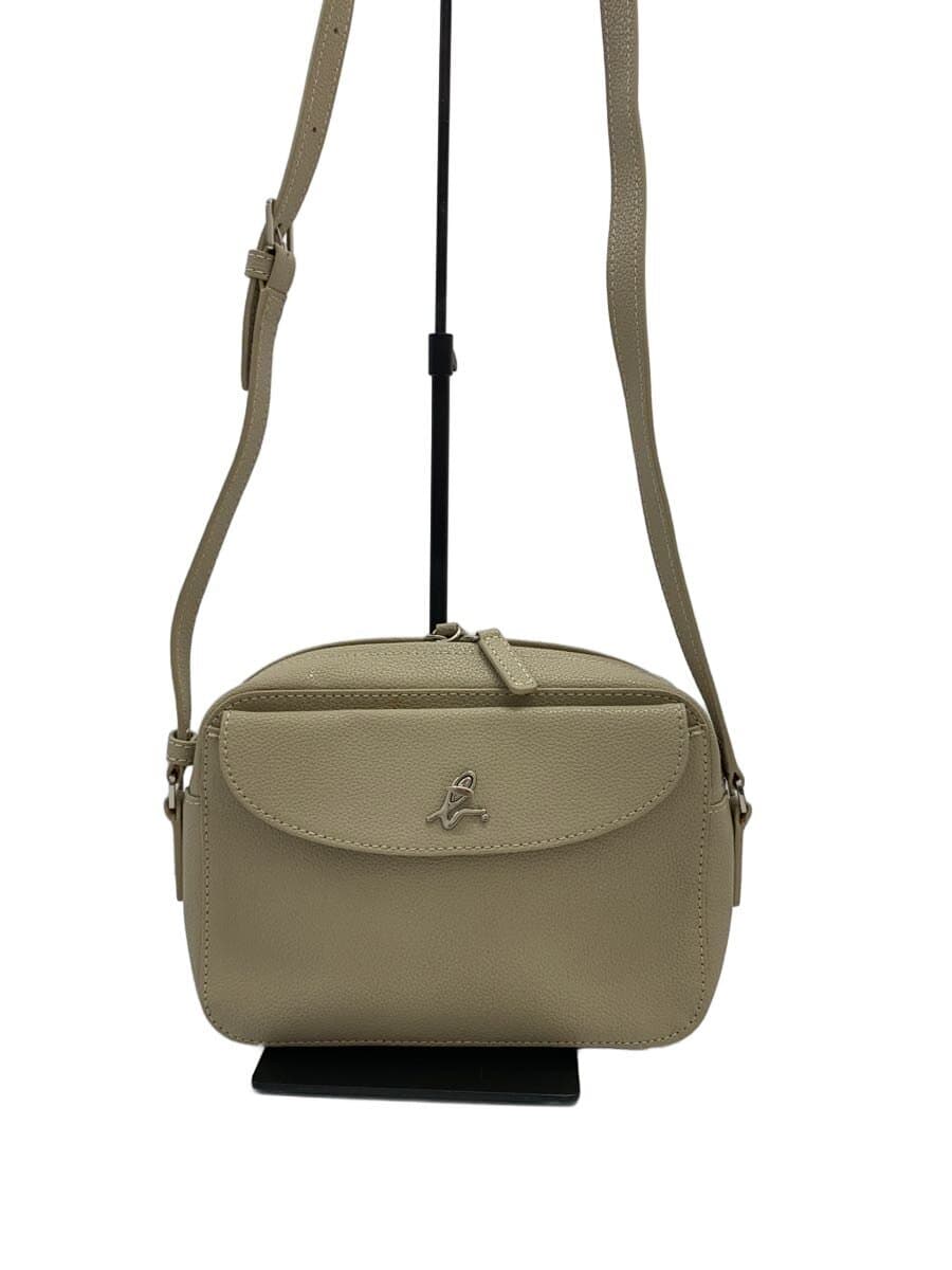 agnes b. Shoulder Bag Cowhide BEG OAS04M-03