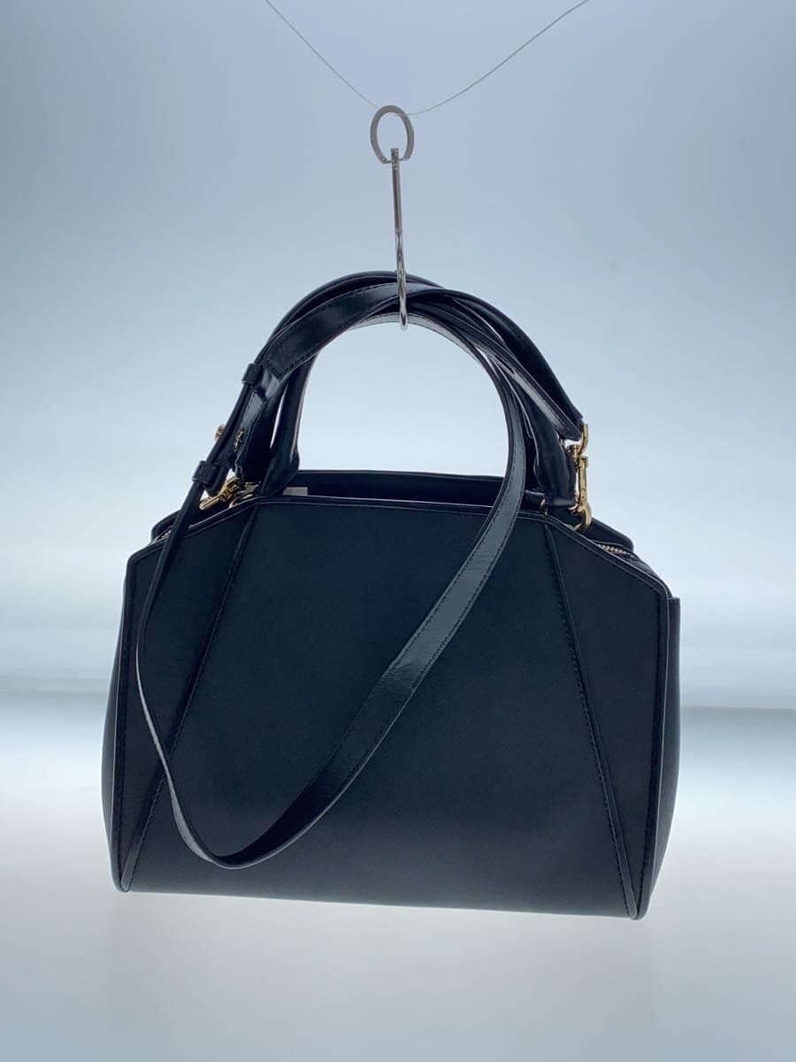 MICHAEL KORS Shoulder Bag BLK 30F1G9CS2L Cleo Medium Saffiano Leather Satc 3