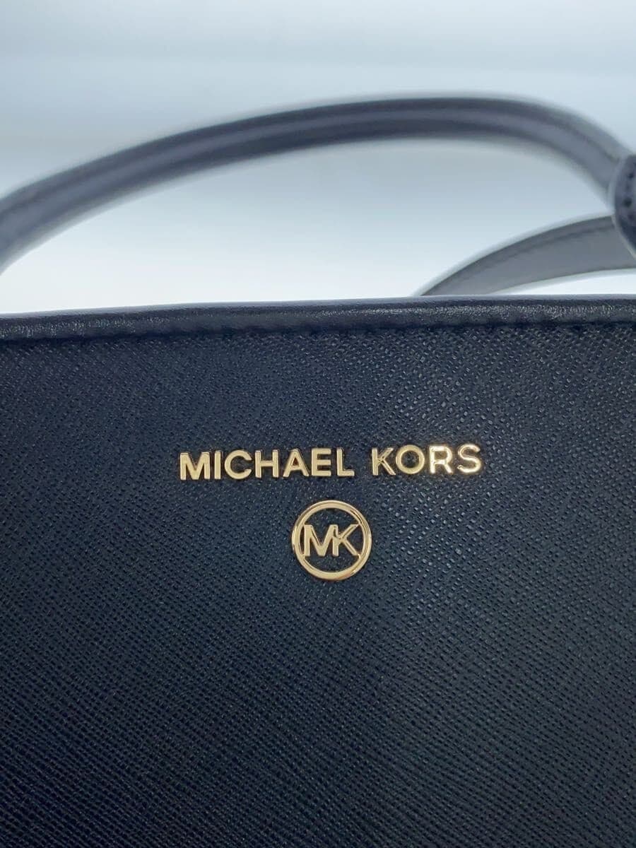 MICHAEL KORS Shoulder Bag BLK 30F1G9CS2L Cleo Medium Saffiano Leather Satc 5