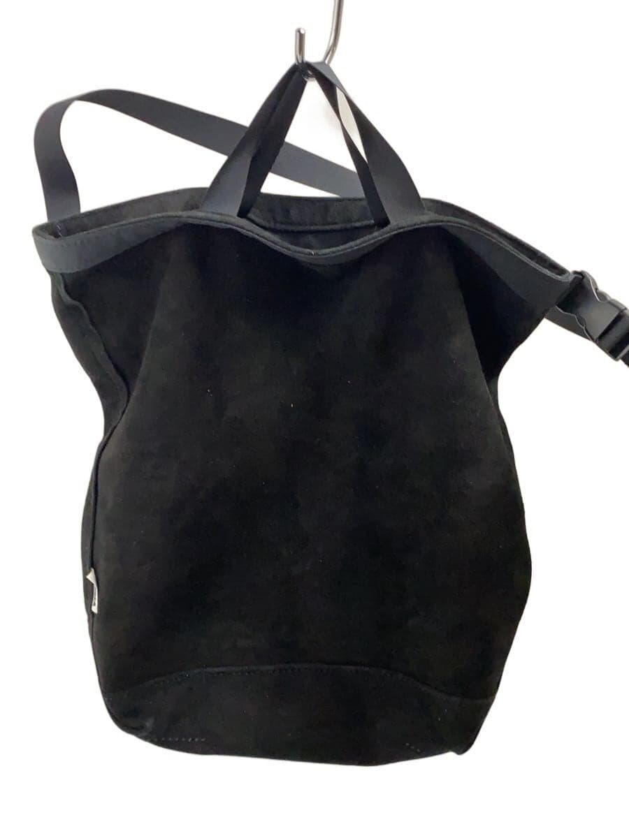 TEMBEAEX ROLL TOP TOTE SHEEP SILKY Shoulder Bag -- BLK