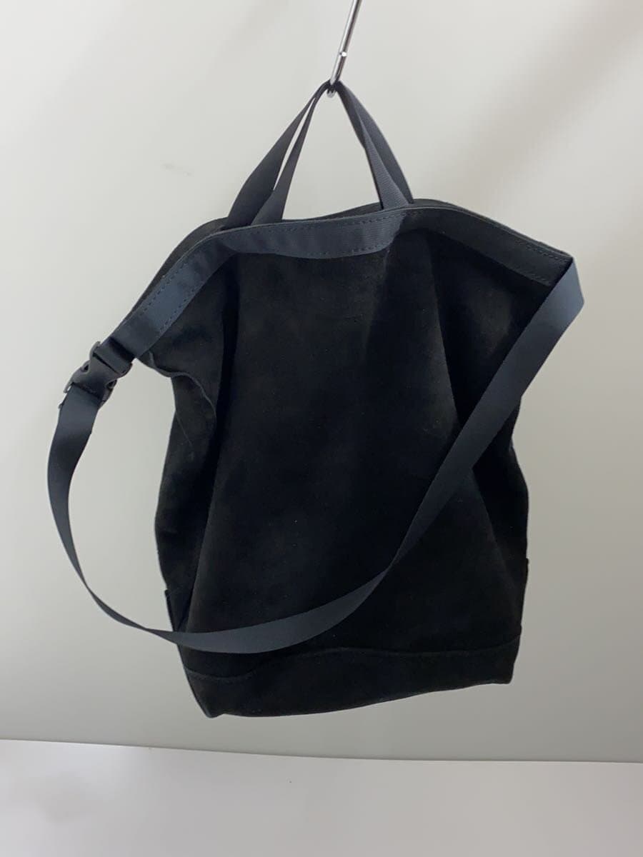 TEMBEAEX ROLL TOP TOTE SHEEP SILKY Shoulder Bag -- BLK 3