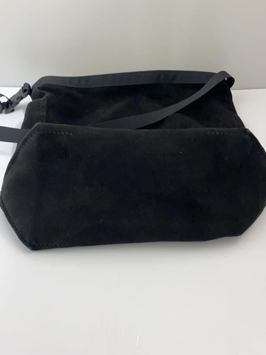 TEMBEAEX ROLL TOP TOTE SHEEP SILKY Shoulder Bag -- BLK 4