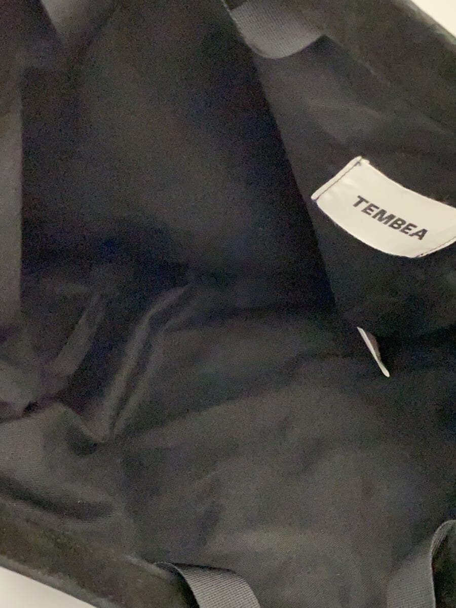 TEMBEAEX ROLL TOP TOTE SHEEP SILKY Shoulder Bag -- BLK 6