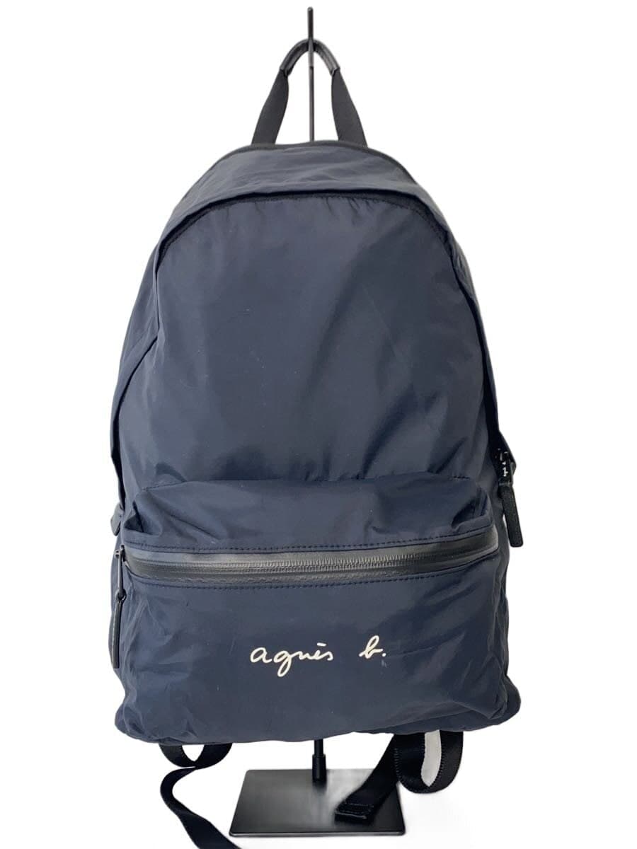 agnes b. Backpack Nylon NVY Print OAH12-01