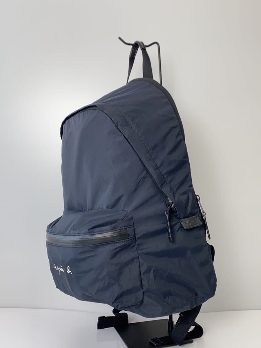 agnes b. Backpack Nylon NVY Print OAH12-01 2