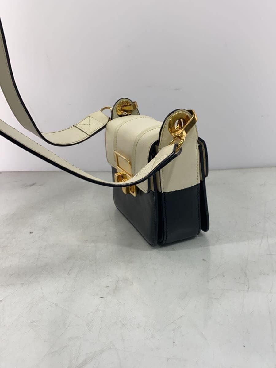 LANVIN Hardware Scratch Shoulder With Stain Gigi Mini Shoulder Bag Mono Black Leather 2