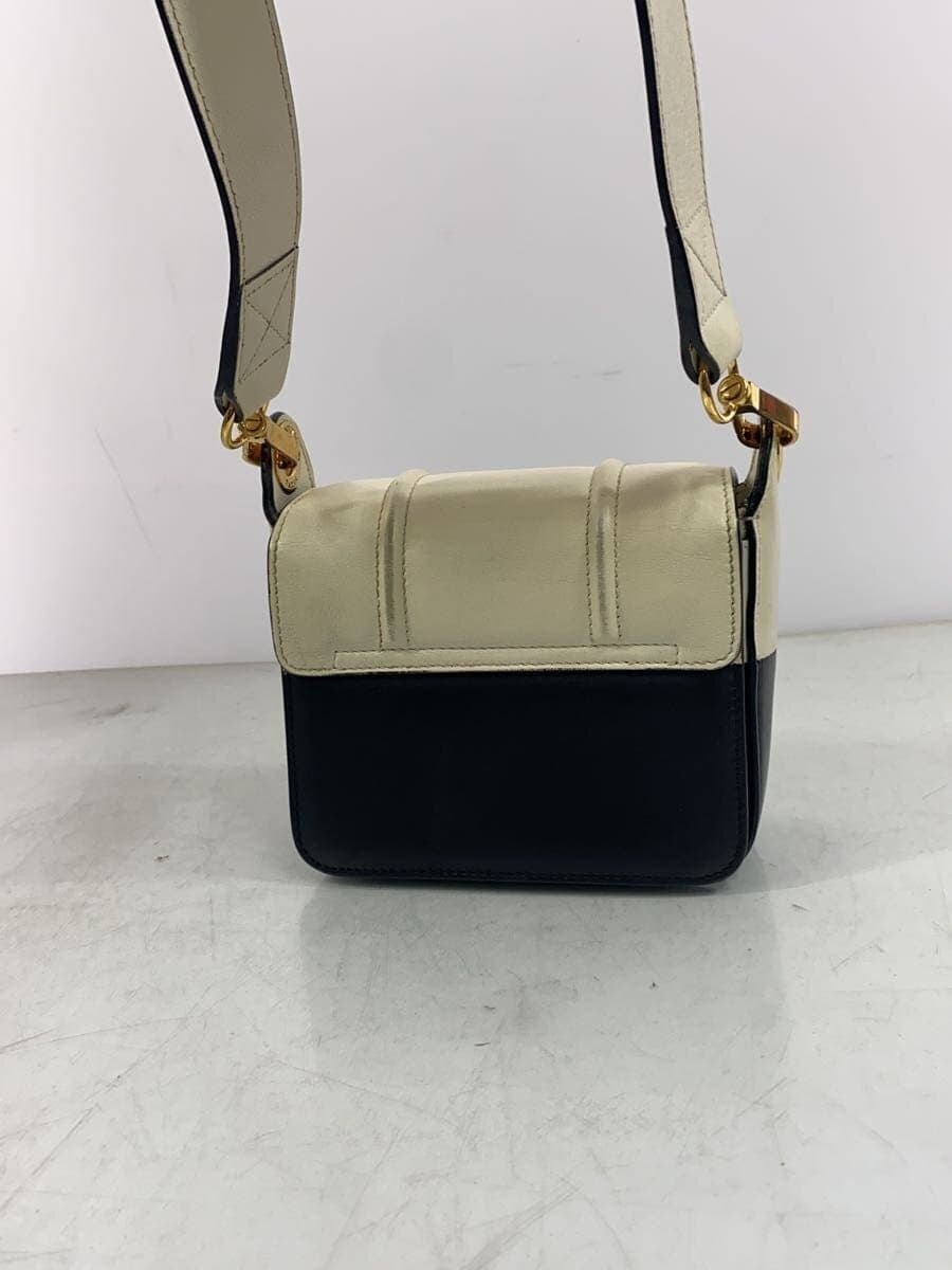 LANVIN Hardware Scratch Shoulder With Stain Gigi Mini Shoulder Bag Mono Black Leather 3