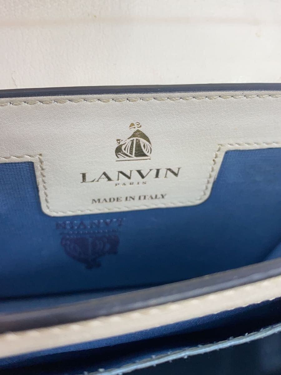 LANVIN Hardware Scratch Shoulder With Stain Gigi Mini Shoulder Bag Mono Black Leather 5