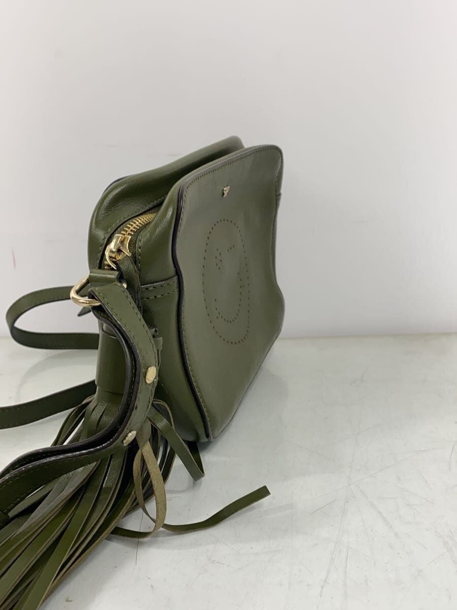 ANYA HINDMARCH Smiley Shoulder Bag Leather KHK 2