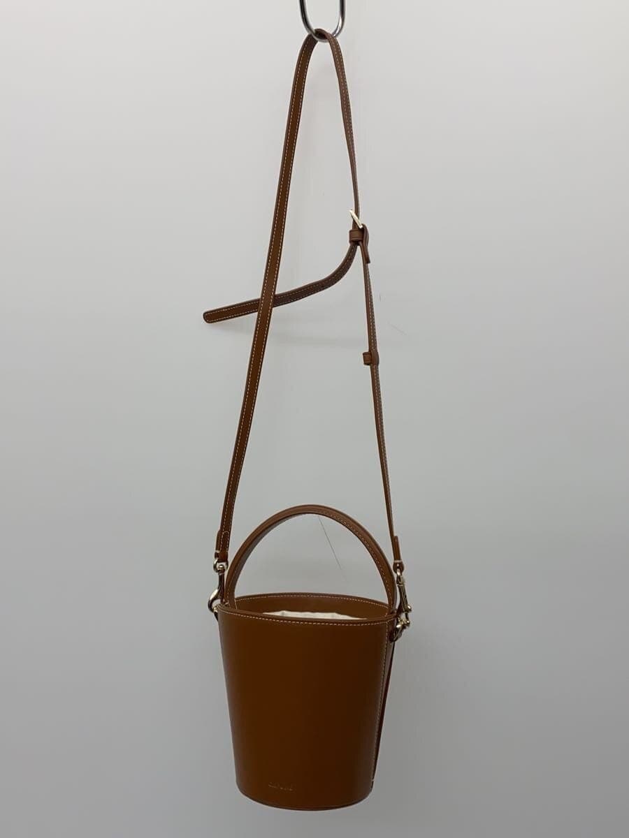 CAFUNE Shoulder Bag (Basket Style) Leather CML Solid Color 2