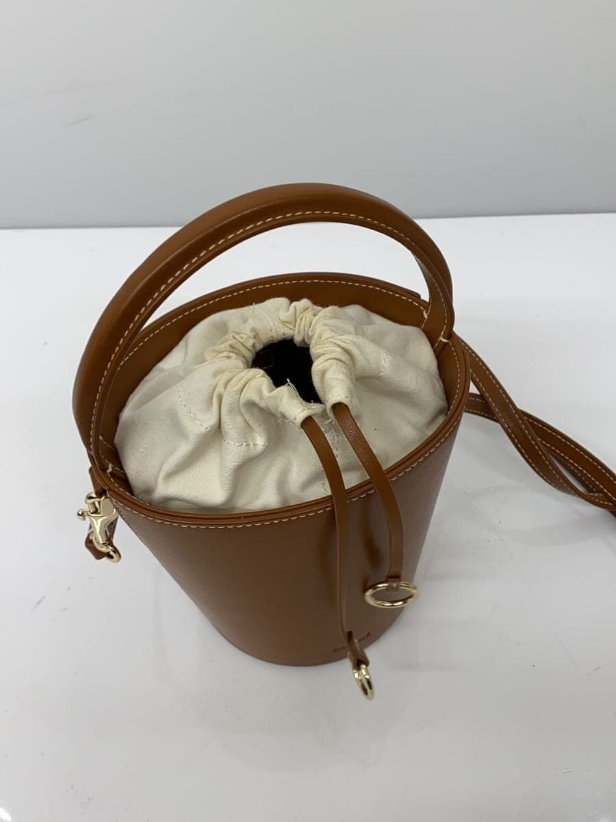 CAFUNE Shoulder Bag (Basket Style) Leather CML Solid Color 7